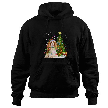 Discover xmass Tree Santa Cavalier King Charles Spaniel Dog Christmas Hoodies