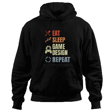 Discover Eat Sleep Game Design Repeat Video Game Producer Hoodies