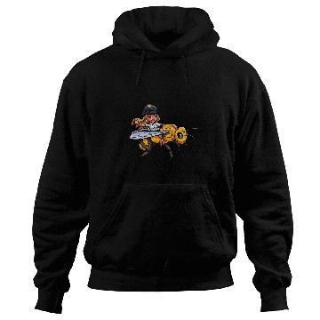 Discover Honey Bee Pilot Riding Aviation Flight Crew Fantasy Hoodies