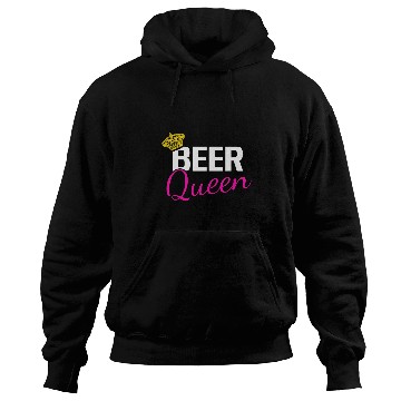 Discover Beer Queen Drinking Party Student College Alcohol Hoodies