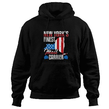 Discover New Yorks finest mail carrier postal worker funny Hoodies