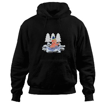 Discover Monkey Ice Bathing Winter Refreshing Bath Hoodies