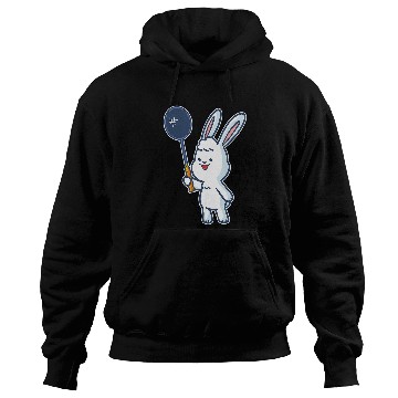 Discover Badminton and shuttlecock player rabbit Hoodies