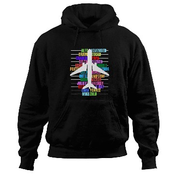 Discover Pilot Alphabet Pilot Copilot Alphabet Aeroplane Men Hoodies