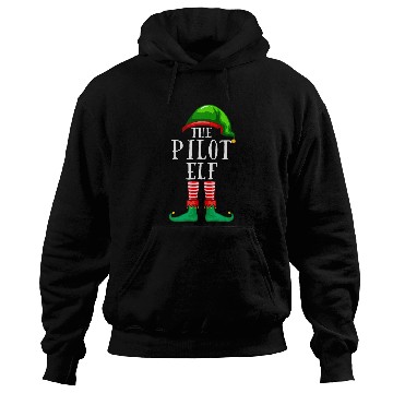 Discover The Pilot Elf Matching Profession Christmas Funny Hoodies