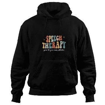 Discover Retro Speech Therapy Groovy Speech Therapist Pathologist Hoodies