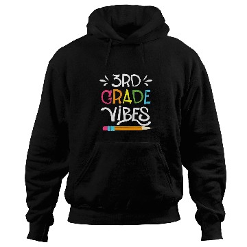 Discover third 3rd grade vibes back to school student teachers Hoodies