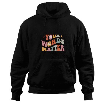 Discover Retro Speech Language Pathologist Groovy Speech Therapy SLP 7 Hoodies
