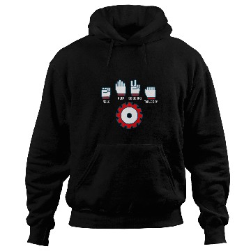 Discover Rock Paper Scissors Table Saw Chainsaw Woodworker Hoodies