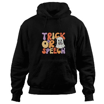 Discover Retro Trick or Speech Halloween Speech Therapy Slp Halloween 2 Hoodies