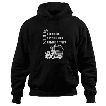 Discover Riding A Truck Trucker 18 Wheeler Freighter Truck Driver Hoodies