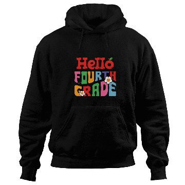 Discover Hello Fourth Grade Groovy Back to School Teacher Kids Hoodies