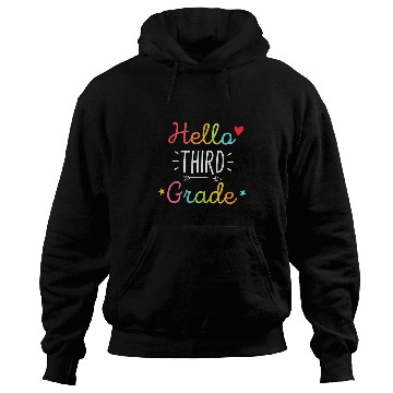 Discover Hello 3rd Grade Back to School Funny Teacher Student Hoodies