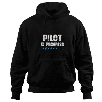 Discover Pilot In Progress Future Airplane Pilot Expert Aviation Hoodies