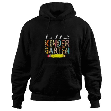 Discover Hello Kindergarten Leopard Back To School Teacher Student Hoodies