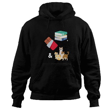Discover Books Chocolate Cats Cute Book Lover Hoodies