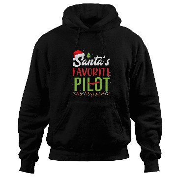 Discover santas favorite pilot christmas santa hat lights Hoodies