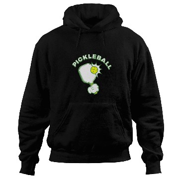 Discover Cartoon Pickleball Paddle Serve Hoodies