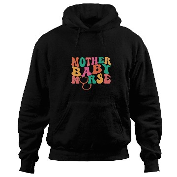 Discover Retro Groovy Mother Baby nurses Postpartum Nursing Student Hoodies