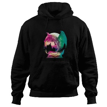 Discover fantasy Bookworm Book Dragon Reader Library Hoodies