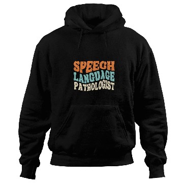 Discover Speech Language Pathologist SLP Retro Speech Therapy Hoodies
