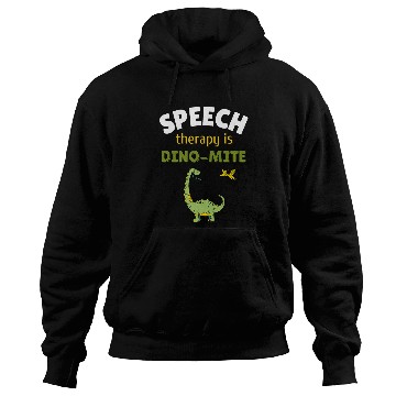 Discover Speech Language Pathologist SLP Teacher Speech Therapy Dino Hoodies
