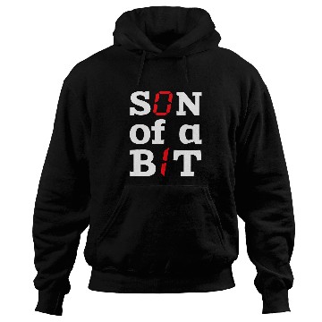 Discover Son Of A Bit Computer Science Binary Code IT Tech Programmer Hoodies