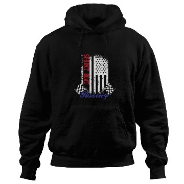 Discover American Flag Sprint Boat Racing Race Flag Design Hoodies