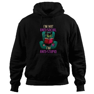 Discover antis Stupid Cat Books Bookworm Book Reading Hoodies