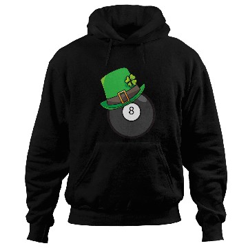 Discover Fun St Patricks Day Billiard Lucky Pool Player 8 Ball Hoodies