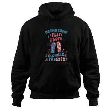 Discover Ortho Crew Orthopedic nurses July 4th Memorial Veterans Day Hoodies