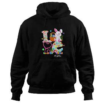 Discover stethoscope scrub cna nurses life easter day cute bunny eggs Hoodies