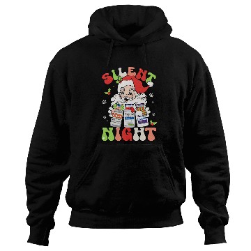 Discover Silent Night Christmas nurses Santa Helpers Anesthesiologist Hoodies