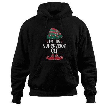 Discover Im the Supervisor elf Christmas party matching Hoodies
