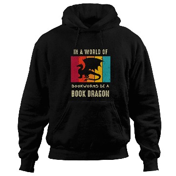 Discover Book Dragon Design Librarian Book Lovers Hoodies