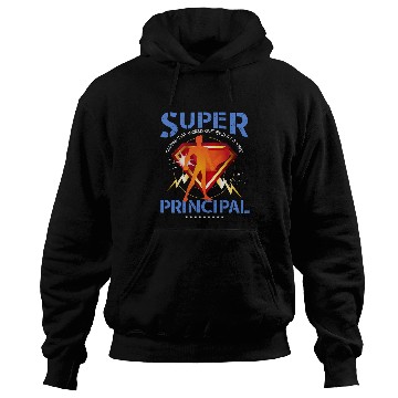 Discover Mens Super Principal Gift Educational Superheros Blue Hoodies