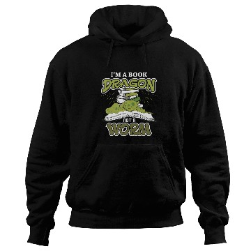 Discover Im a Book Dragon not a Book Worm Reading Lovers Hoodies