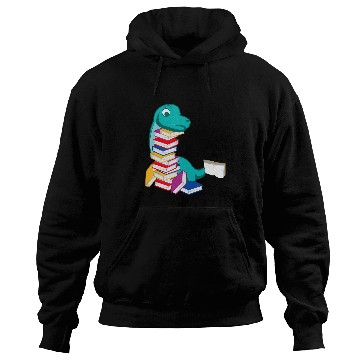 Discover Dinosaur Reading Book Person or Bookish Hoodies