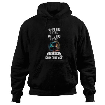 Discover Writer No Coincidence Owl Writing Novel Book Lover Reading Hoodies