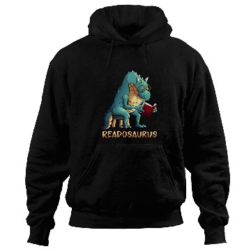 Discover Cool Readosaurus Funny Dinosaur Reading Book Lover Gift Hoodies