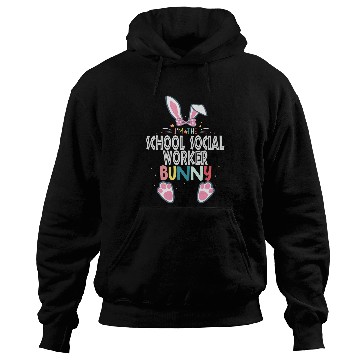 Discover Im The School Social Worker Bunny Easter Day Rabbit Hoodies