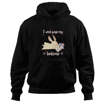 Discover I Read Past My Bedtime Cute Reading Bunny Pajama Hoodies