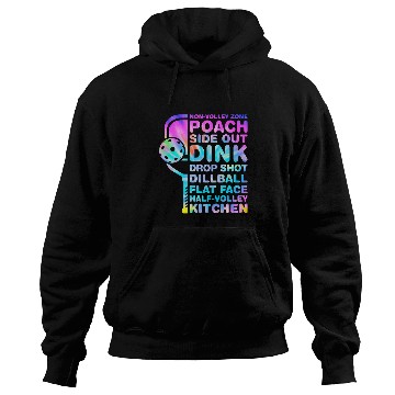 Discover Funny TieDye Pickleball Dink Kitchen Terminology Hoodies