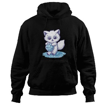 Discover Cute Arctic Fox Water Polo Hoodies