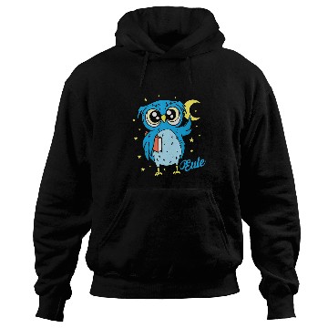 Discover Sleep type Owl nocturnal diligent study Book Hoodies