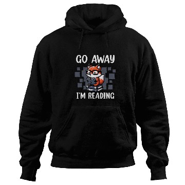 Discover Go Away Im Reading Book Reader Cute Fox Librarians Hoodies