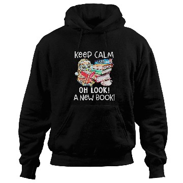Discover Owl Reader Keep Calm and Oh Look a New Book Bookworm Hoodies