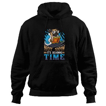 Discover Book Reader Funny Reading Time Dog Pug Bookworm Humor Hoodies