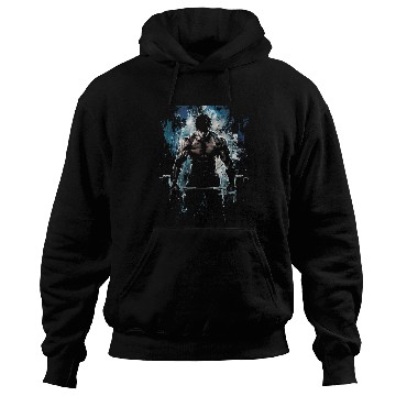 Discover Anime Men Character Deadsslift Intense Bodybuilding Hoodies