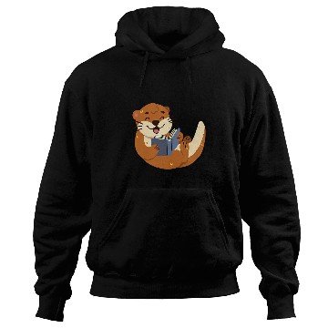 Discover Otter Reading a Book Hoodies